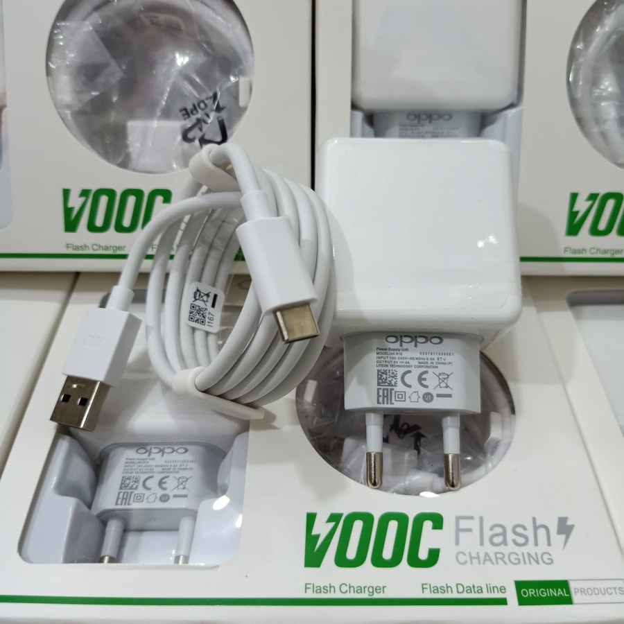 CHARGER OPPO ORIGINAL SUPER VOOC CHARGING R17 USB TIPE C