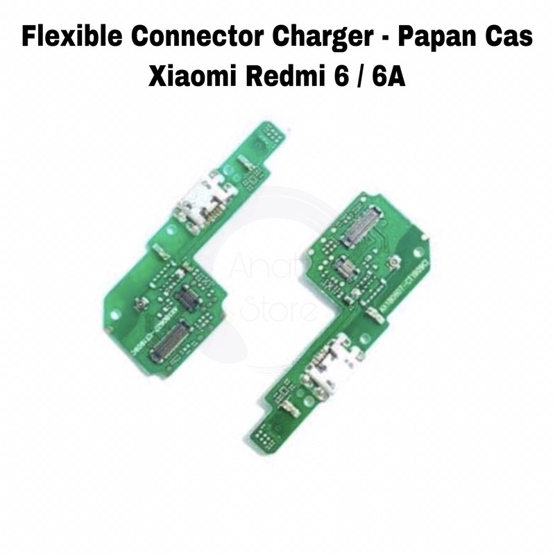 Flexible Connector Charger Xiaomi Redmi 6 / 6A + MIC - Flex Konektor Con Papan Cas Charging Port