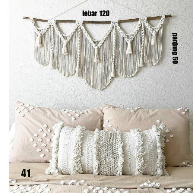 Hiasan dinding macrame wall hanging design jumbo