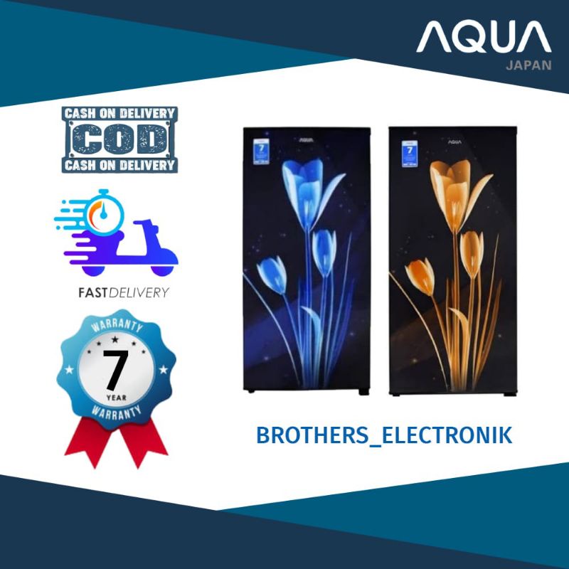 Kulkas 1 Pintu Sanyo Aqua D181 LB/LK New Design Low Watt