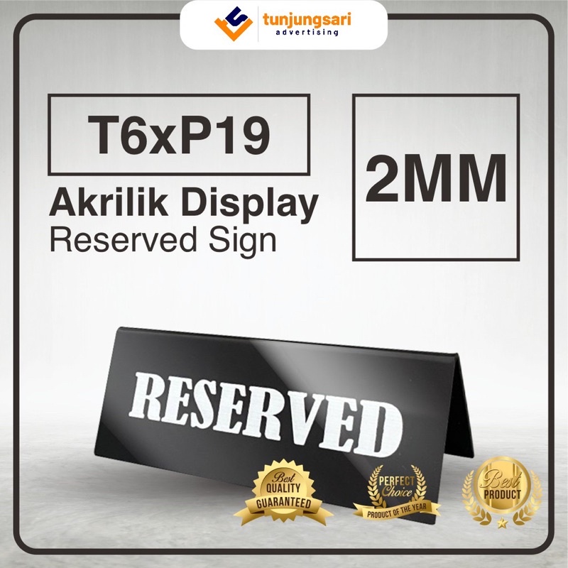 

Papan Meja Akrilik / Tanda Meja Akrilik