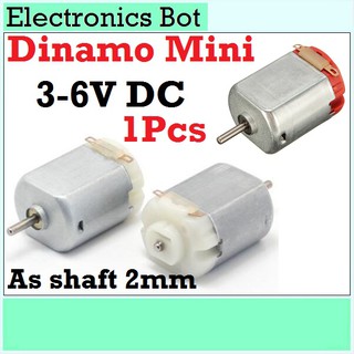 Image of [EBS] Motor DC Mini 3-6V Dinamo Tamiya Mainan 5V Shaft 2mm Kecil