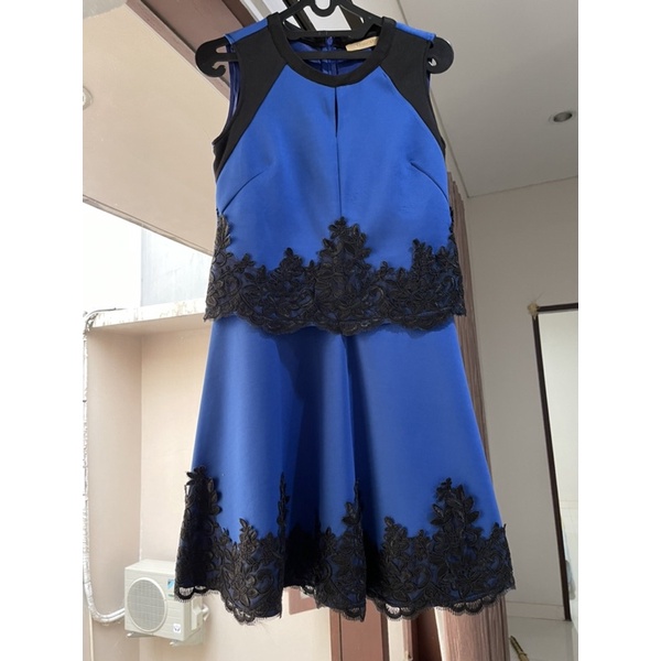 Preloved Dress Moscato Blue S