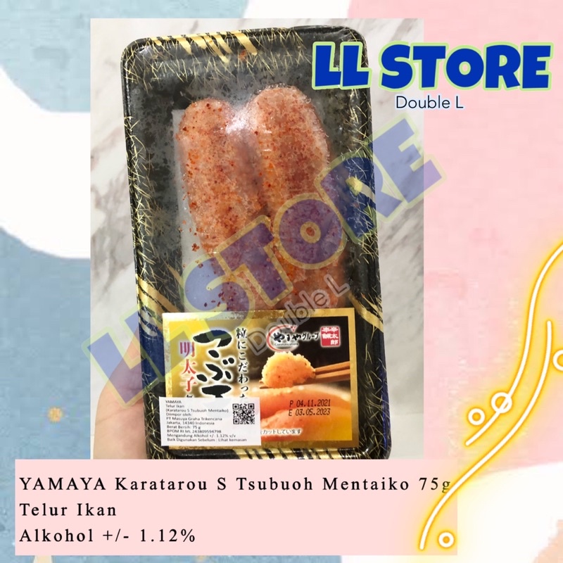 

YAMAYA Karatarou S Tsubuo Mentaiko 75g Telur Ikan Pollock Cod