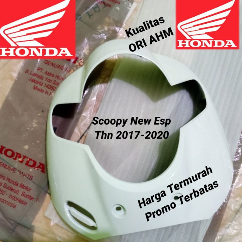 Tameng Panel Body Depan Scoopy New fi esp K93 2018-2020 Putih Original
