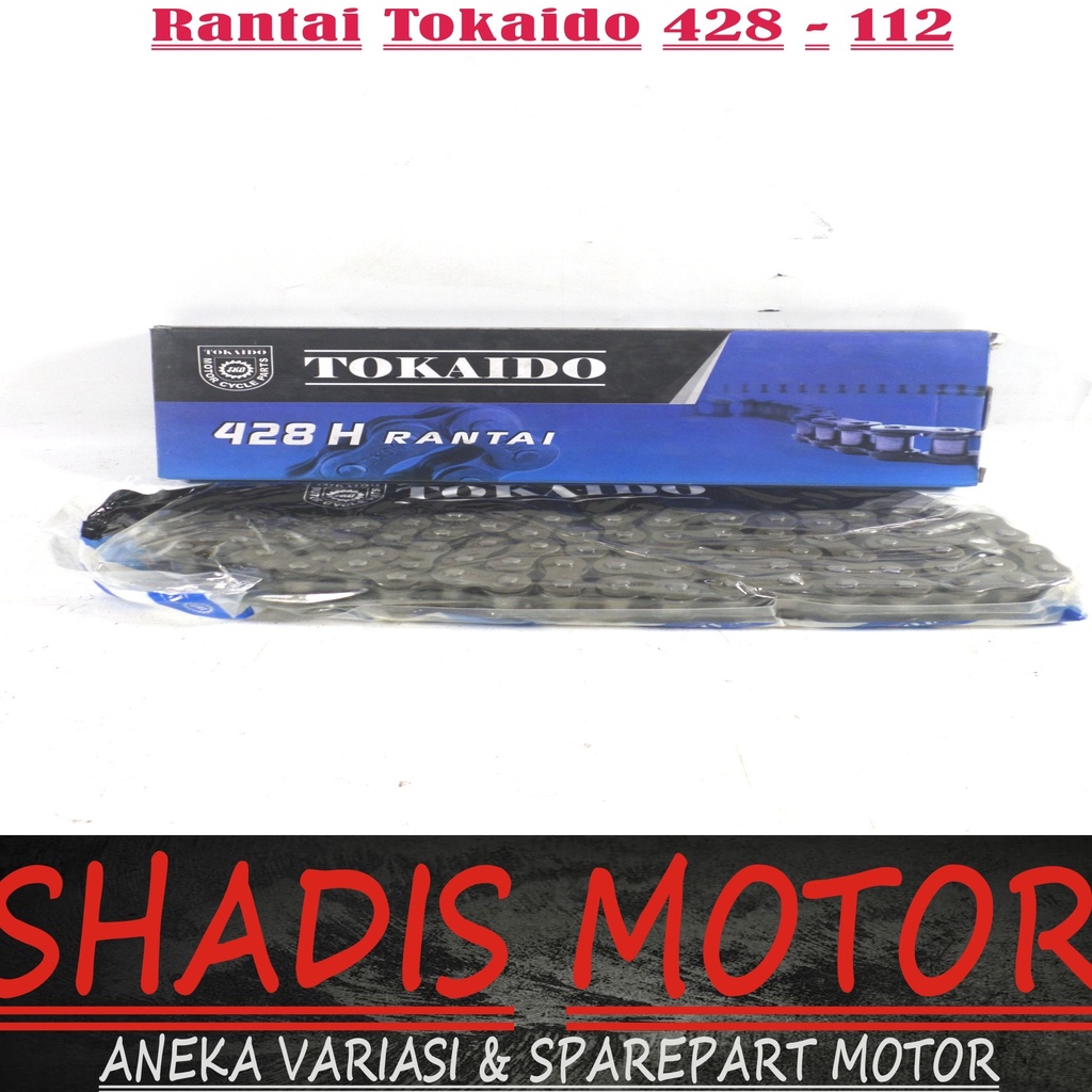 Rantai Motor Merk Tokaido Ukuran 428 Panjang 112L
