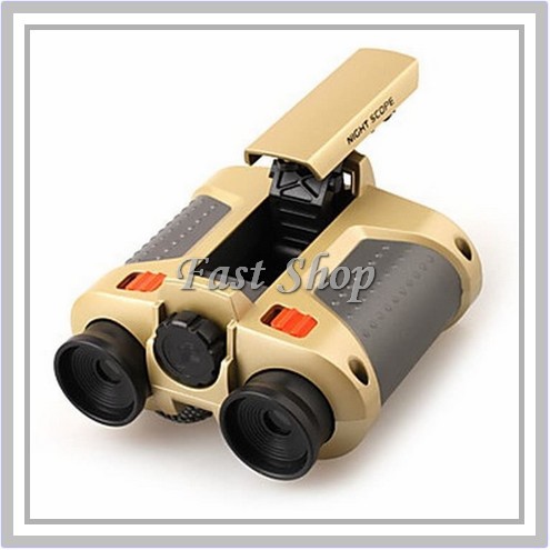 Teropong Night Scope 4 x 30mm Binoculars with Pop-Up Light