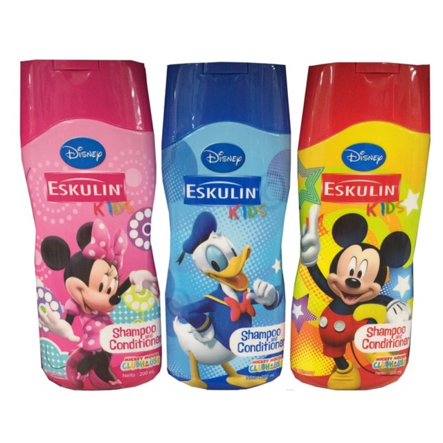 Shampoo conditioner mickey donald 200ml Shampoo anak Eskulin kids