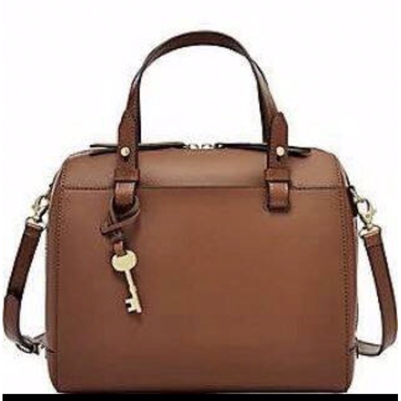 tas bag  rachel satchel original brown fossil