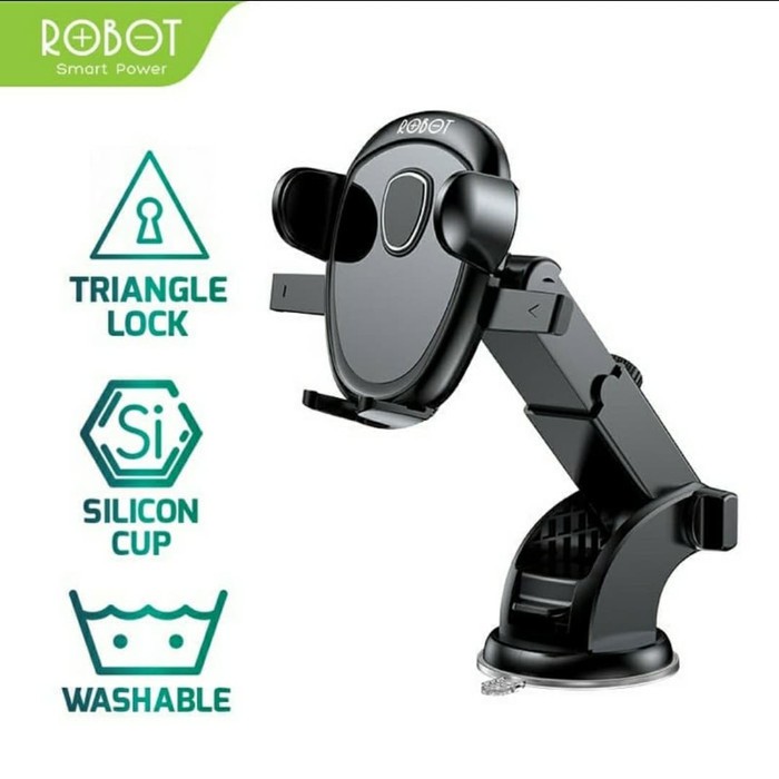 NEW HOLDER MOBIL ROBOT RT-CH11S - CAR HOLDER MOBIL DASHBOARD ROBOT RTCH11S - garansi 1 year