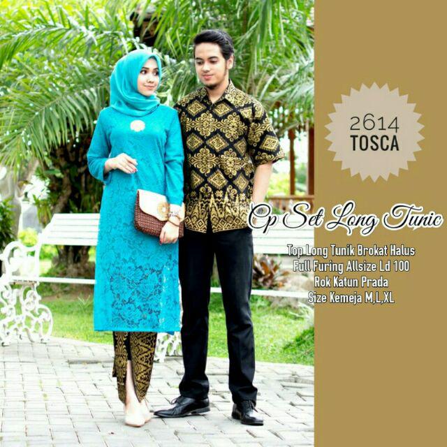 Zola_batik Batik Couple Kebaya Brokat Shofia Couple Lengan Panjang