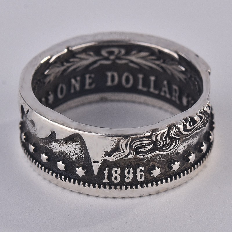 925 sterling silver cincin pria perhiasan gaya vintage