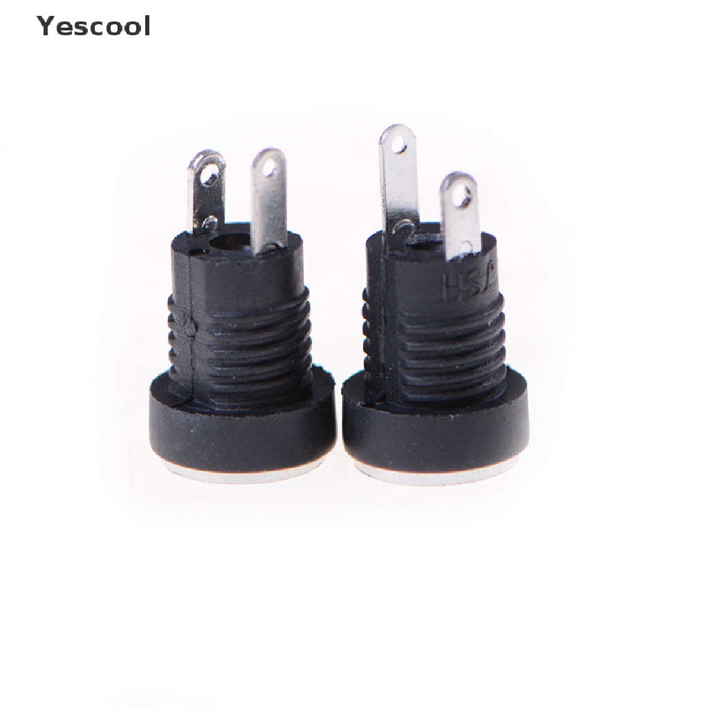 Yescool 10 Pcs Socket Jack Power Supply DC-022B Female 5.5x2.1mm