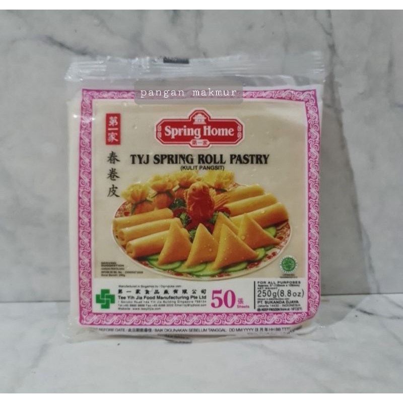 

kulit pangsit - spring home TYJ spring roll pastry 250 gr