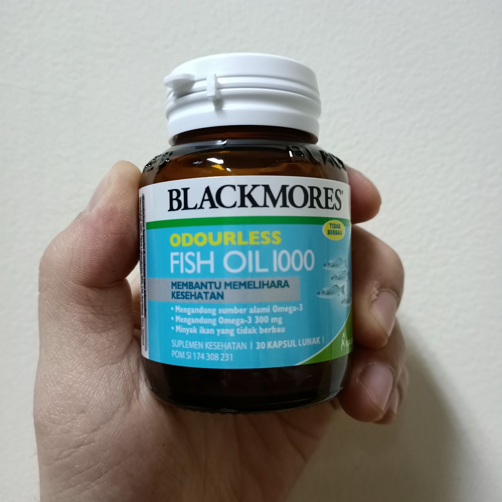 Blackmores Odourless Fish Oil 1000 (isi 30 Kapsul)