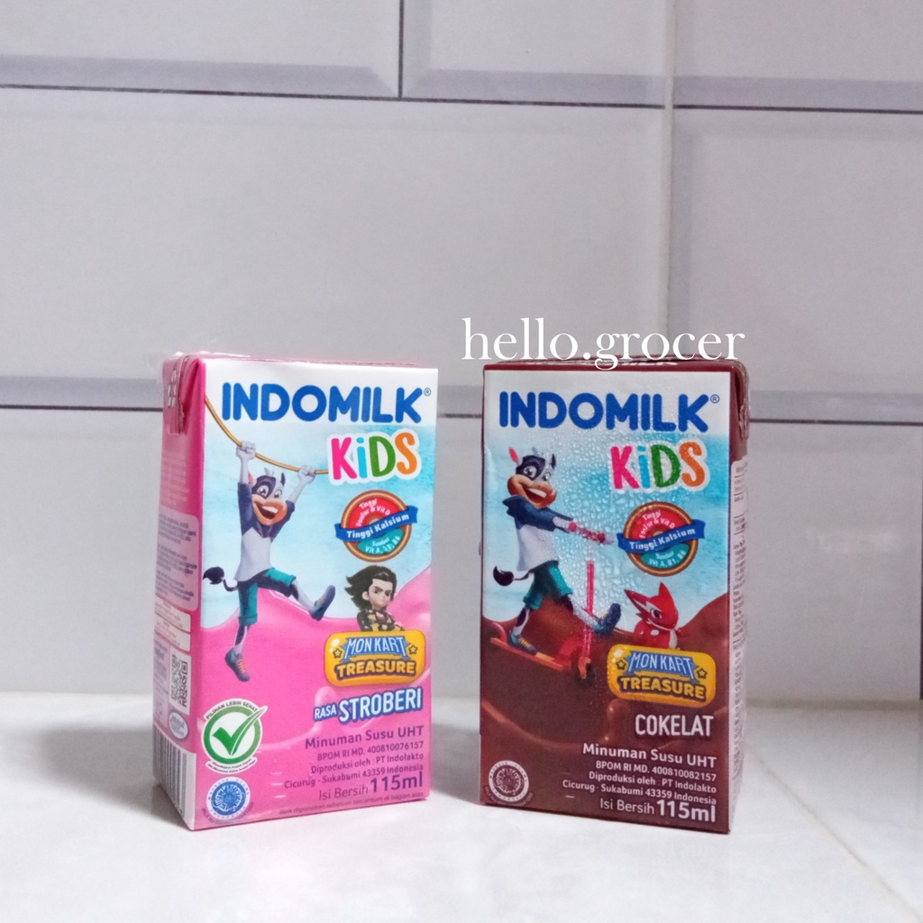 

Susu Indomilk Kids UHT Milk Chocolate Strawberry 115 ml