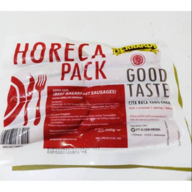 

Bernardi horeca sosis sapi 500gr