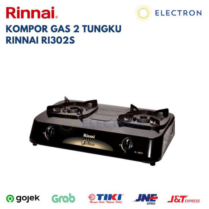 Kompor Gas Rinnai 2 Tungku Ri-302S (Ri302S)