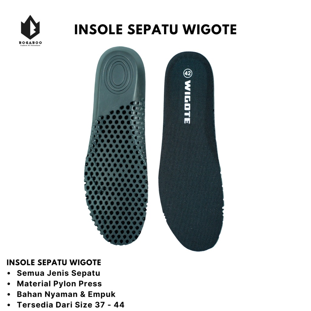 Bisa COD INSOLE SEPATU WIGOTE - Bahan Phylon - Alas Sepatu - Tatakan Dalam Sepatu Sepasang 2 PCS Sepatu Longgar