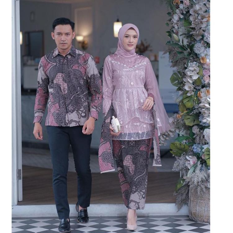 Menarik.. Batik Couple Kebaya Modern Kebaya Tunangan Lamaran Baju Wisuda Baju Couple Kebaya wisuda