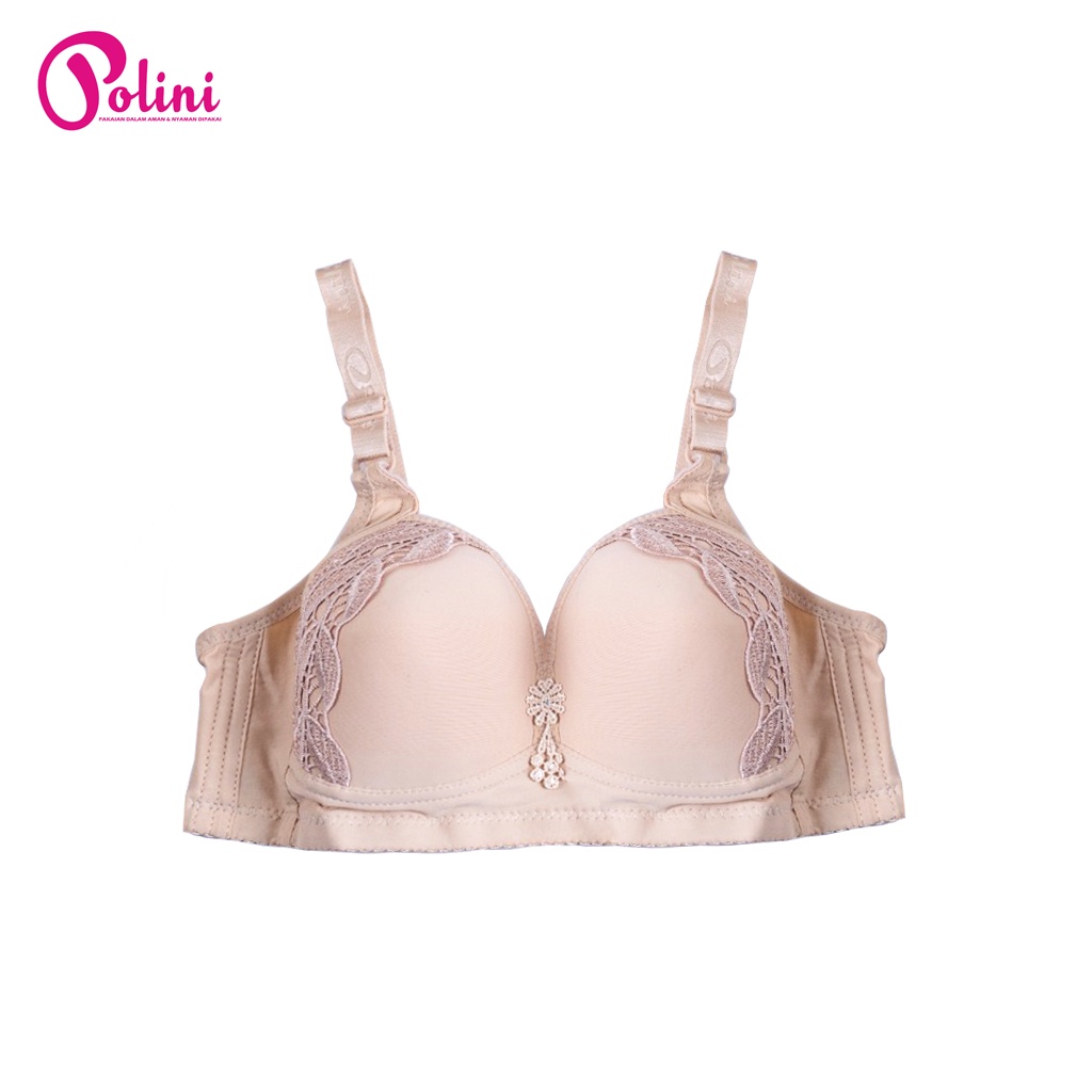 POLINI Bra Jumbo Tanpa Kawat Busa Tipis Cup B/C Kait 3 555