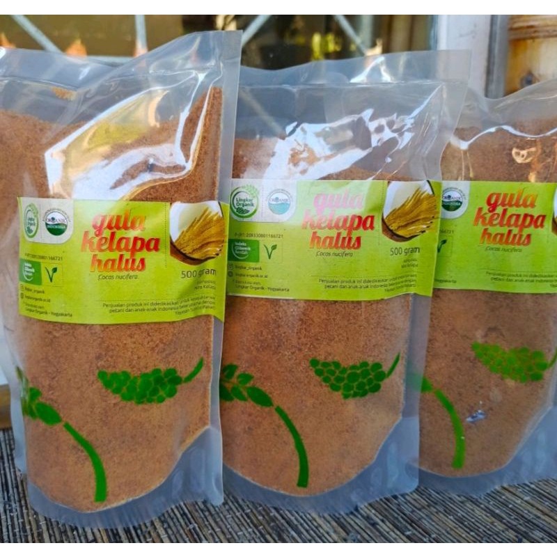 Gula Kelapa Halus Organik 500gr Lingkar Organik