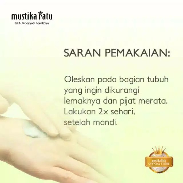 MUSTIKA RATU Slimming Gel &amp; Anti Cellulites 100g ( Gel Pelangsing )