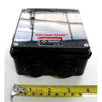 Duradus Kotak MASKO 12x12 cm I Duradus HITAM Terminal Kabel Pipa Listrik