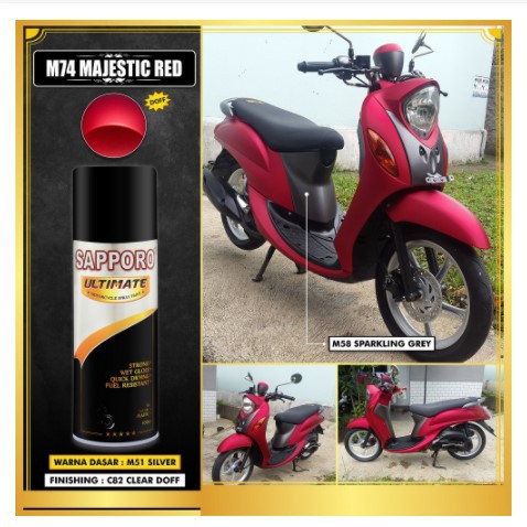 Sapporo Ultimate M74 Majestic Red / Sapporo Spray / Pilok / Pylox/Majestik Merah