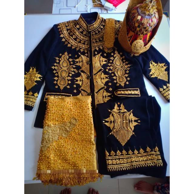 Baju Khas Aceh komplit Baju pengantin Pria