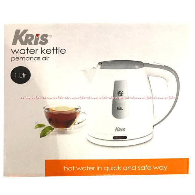 Jual New Produk Kris Water Kettle Teko Listrik Pemanas Air Cerek Listrik 1 Liter Pengiriman 2891