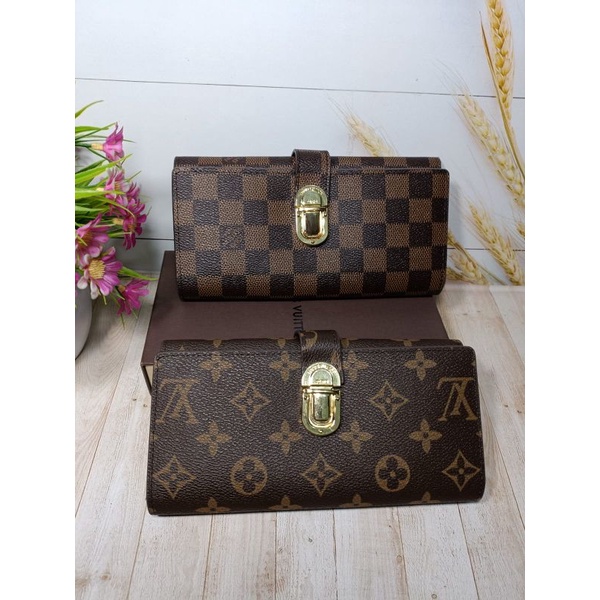 Dompet Lv Wanita Model Sodok Terbaru Import Free Box
