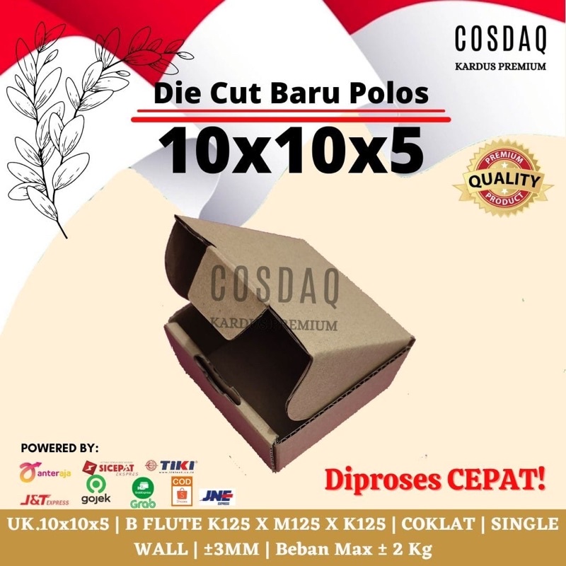 

Box diecut 10x10x5 kardus baru