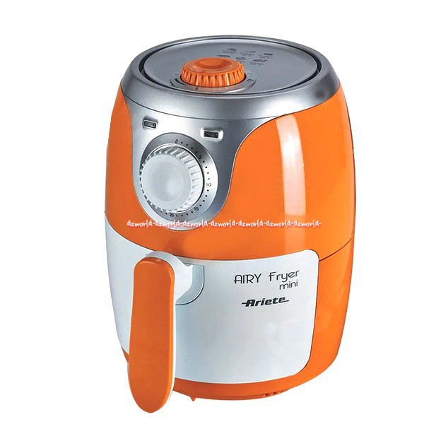 Ariete Airy Fryer Mini 2L Alat Penggorengan Tanpa Minyak Kapasitas 2 Liter Ariette Air fryer Airfryer Panci Penggorengan Warna Orange