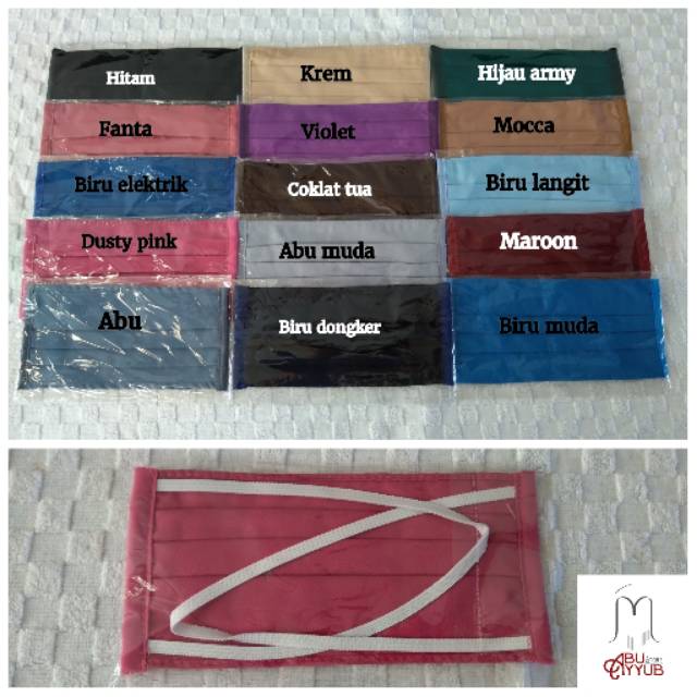 Masker Kain Tali Karet (Hijab)