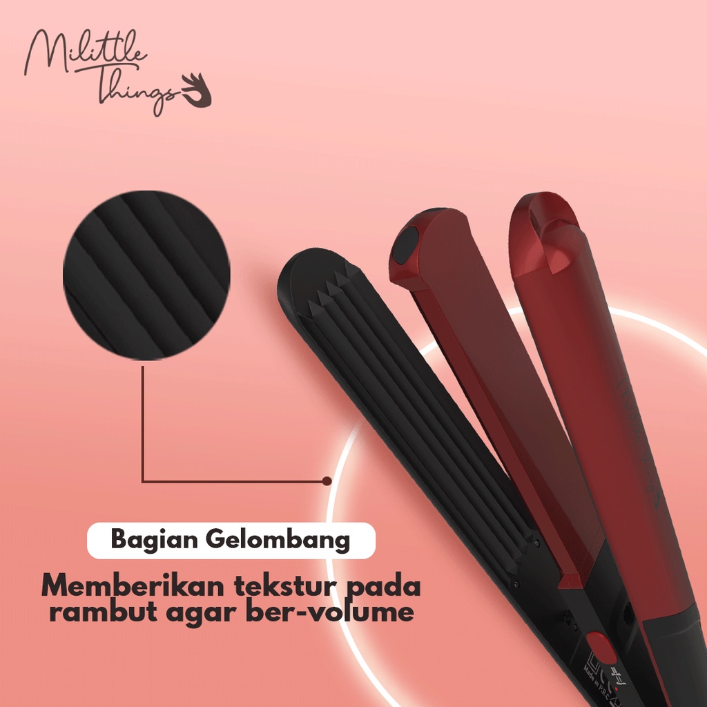 ⭐️ Beauty Expert ⭐️  Milittle Things 211 Professional Hair Straightener 2 in 1 - Catokan Pelurus Rambut