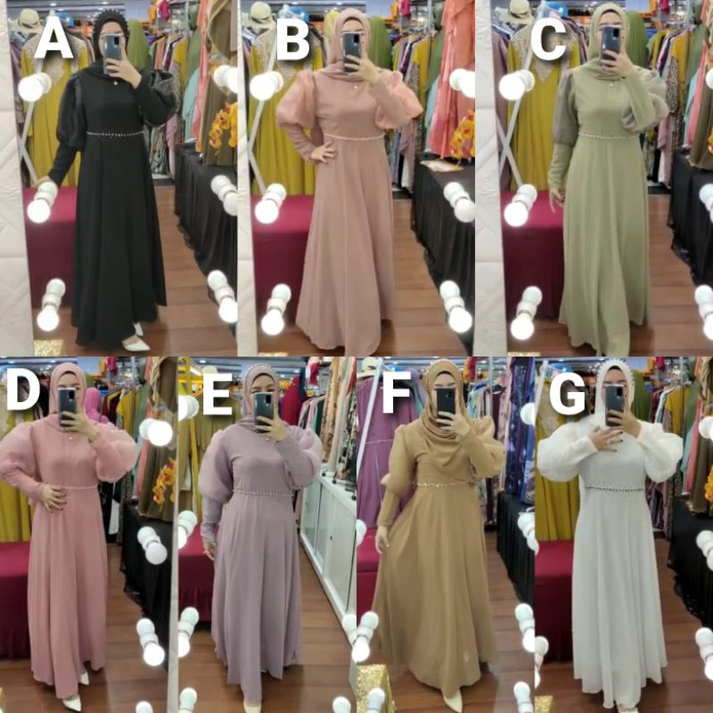 Aluna series by Bilqis | Gamis syari Bilqis Asopuroh