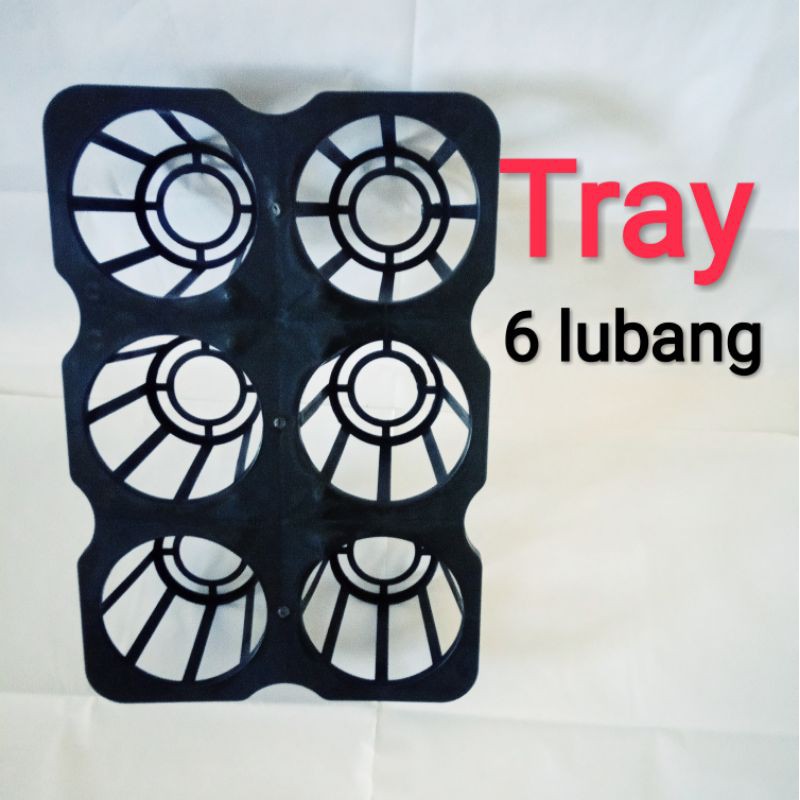 tray isi 6 lubang tray pot tray anggrek pot anggrek tray semai