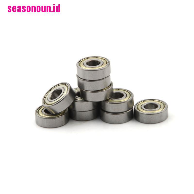 10pcs 696ZZ Deep Groove Miniatur Ball Bearing 6x15 X 5mm Bahan Metal