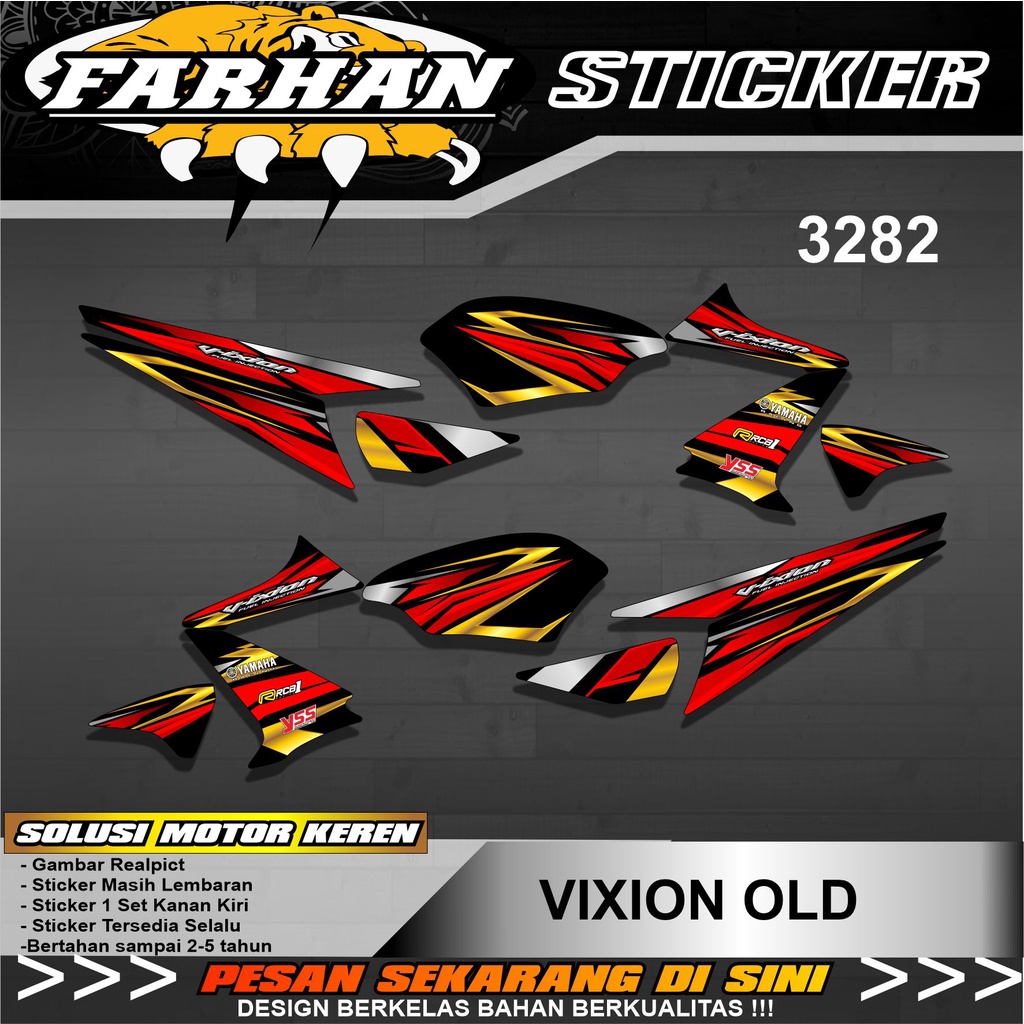 F3282 Striping Vixion Old 2015 Striping Sticker Cb150R Old Desain Racing