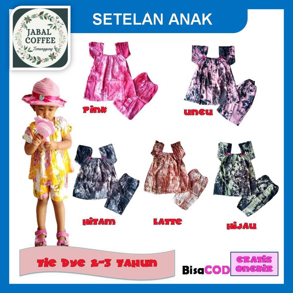 Setelan Dress Anak / Setelan Daster Anak Motif Janda Bolong / Setelan Baju Tidur Anak 1 -5 Tahun