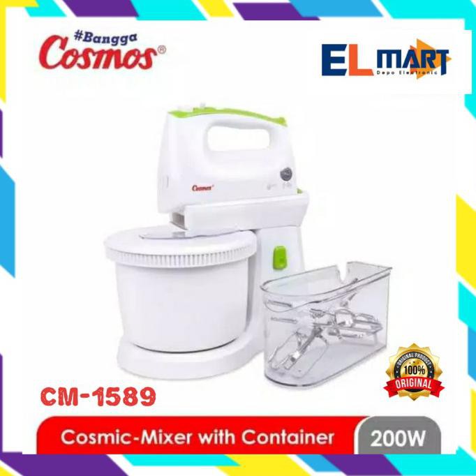 COSMOS hand &amp; stand mixer with container CM 1589 / CM1589