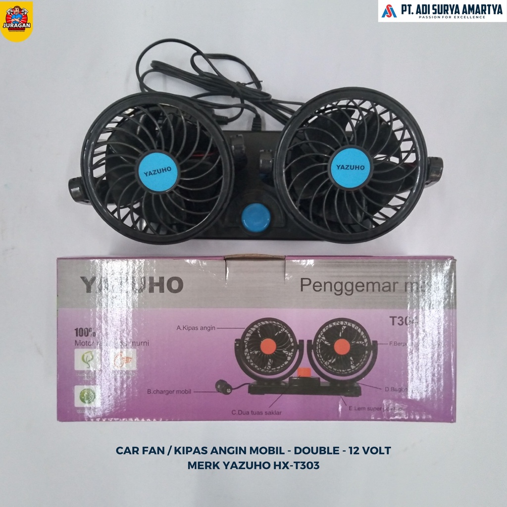 Jual Kipas Angin Mobil Car Fan Double Volt Dan Volt Shopee Indonesia