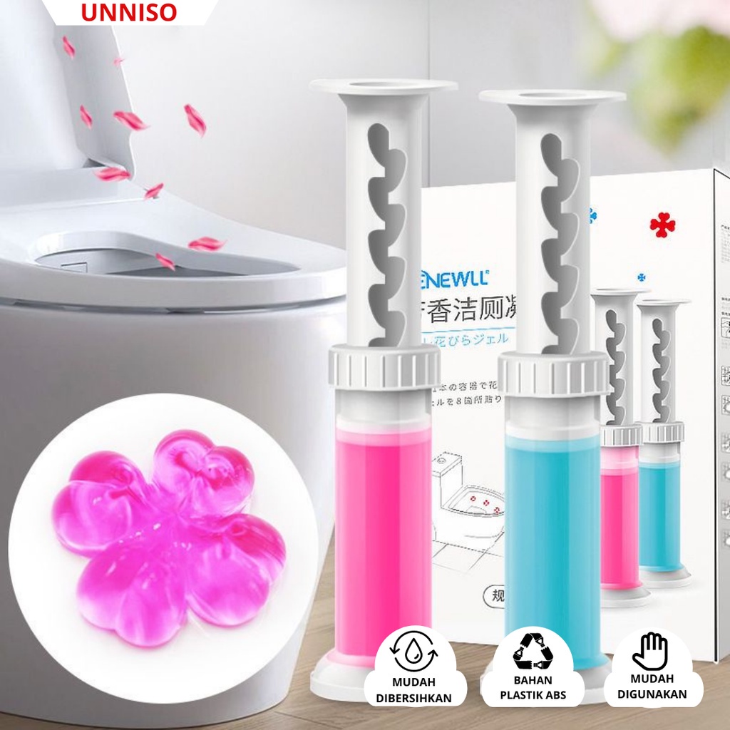 UNNISO - Toilet Gel Cleaner Pembersih Kloset Motif Flower GC2