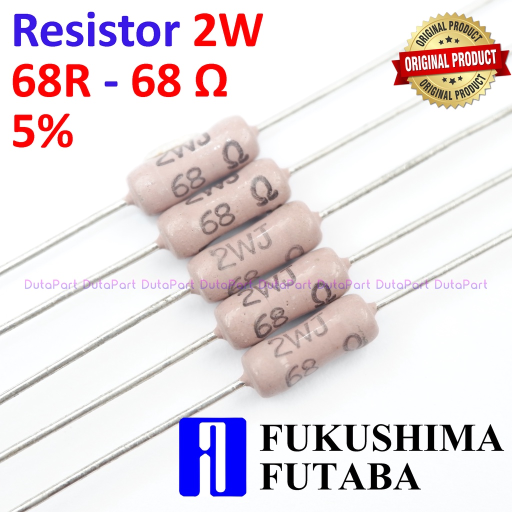 Resistor 68R Ohm 2 Watt 5% ORIGINAL FUTABA 2W 68 R HIGH QUALITY