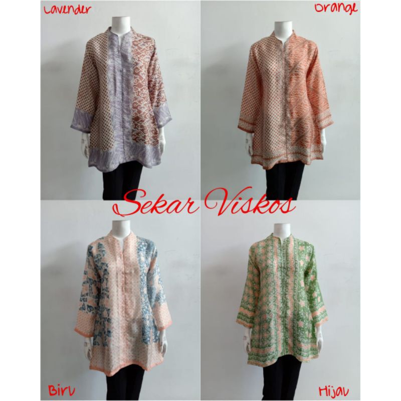 tunik batik sekar viscose