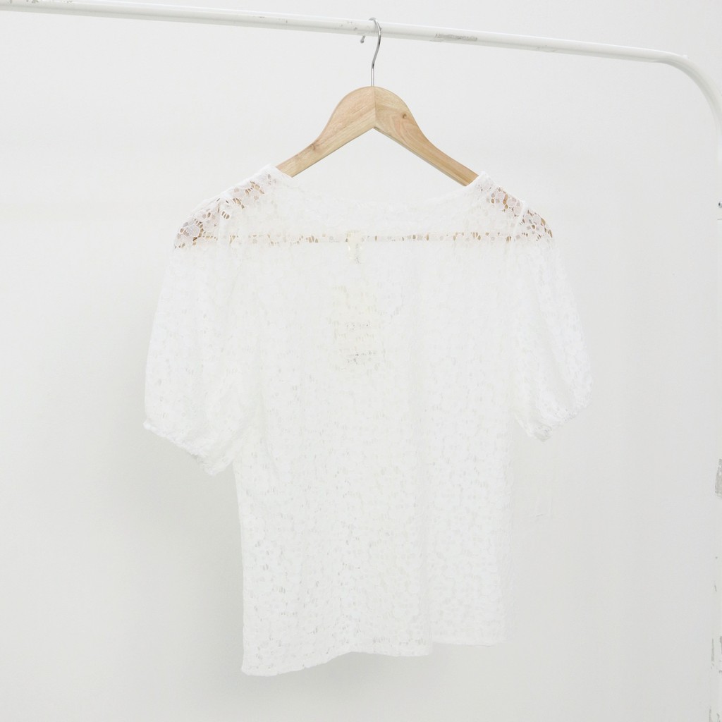 Vara white top blouse -Thejanclothes