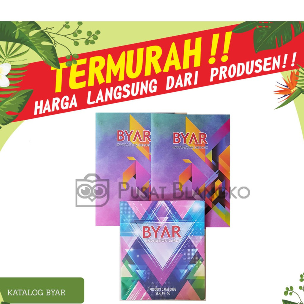 Katalog Blangko Undangan Pernikahan Byar Harga Murah Erba Java