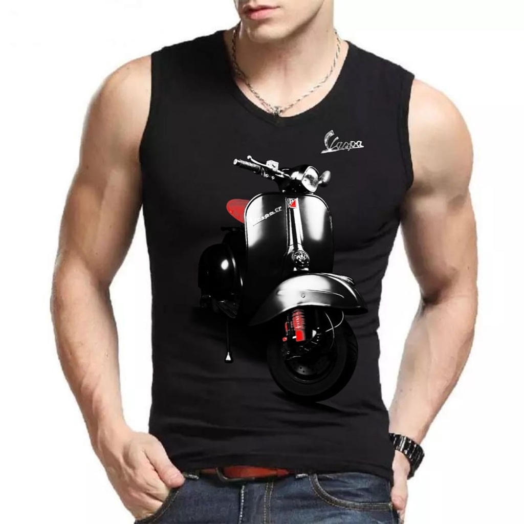 POLILE781 / SINGLET JUYAN VESPA / kaos singlet / ootd terbaru