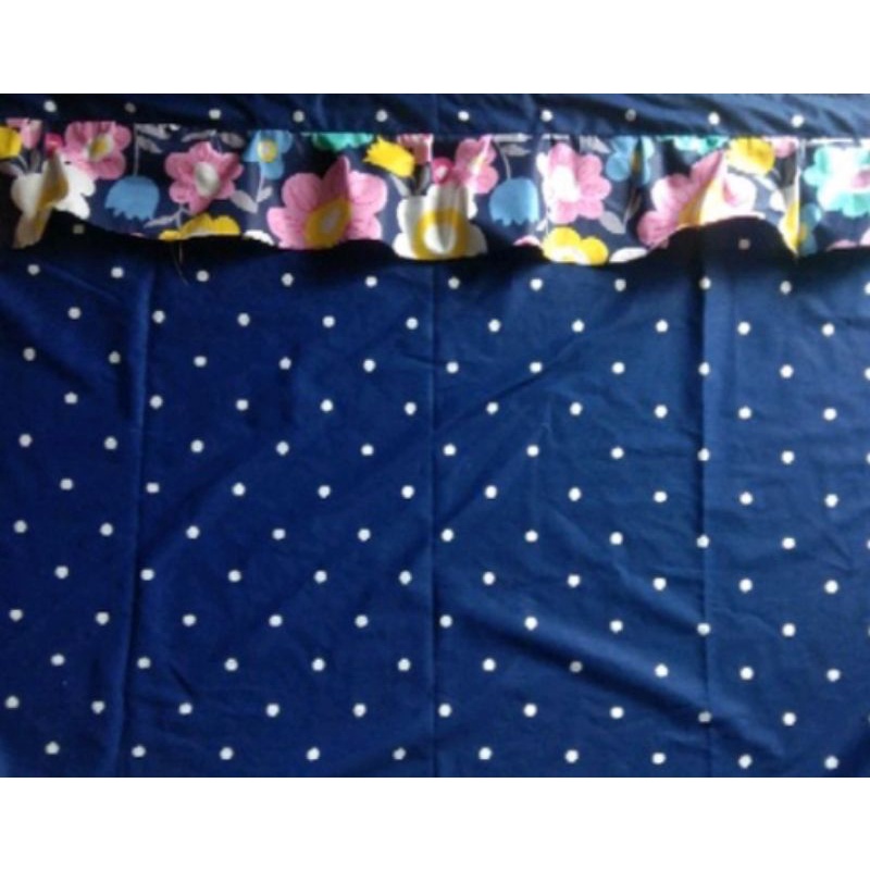 gorden kolong dapur polkadot murah minimalis